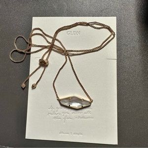 Kendra Scott - rose gold necklace